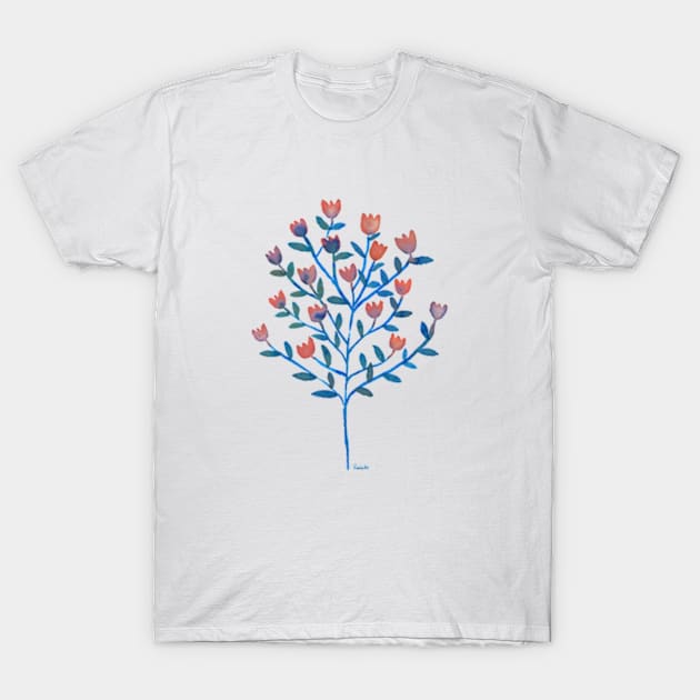 simple watercolor flowers T-Shirt by RanitasArt